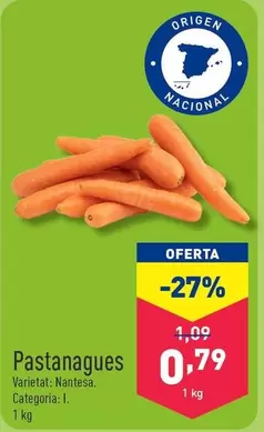 Oferta de Zanahorias por 0,79€ en ALDI