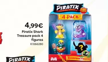 Oferta de Piratrix - Shark Treasure Pack 4 Figuras por 4,99€ en ToysRus