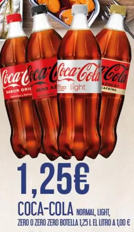 Oferta de Coca-Cola - Normal Light, Zero O Zero Zero Botella por 1,25€ en Claudio