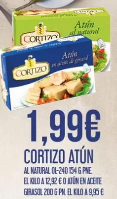 Oferta de Cortizo - Atun - por 1,99€ en Claudio