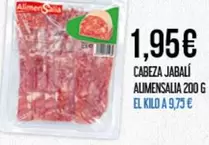 Oferta de Alimer Sala - Cabeza Jabalí Alimensalia por 1,95€ en Claudio