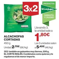 Oferta de Alcachofas Cortadas por 2,7€ en El Corte Inglés