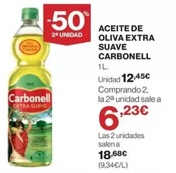 Oferta de Carbonell - Aceite De Oliva Extra Suave por 12,45€ en El Corte Inglés