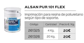 Oferta de Alsan Pur 101 Flex por 20€ en Isolana