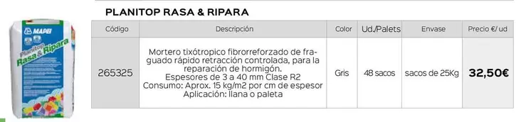 Oferta de Planitop Rasa & Ripara por 32,5€ en Isolana