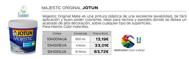 Oferta de Ideal - Jotun - Majestic Original por 13,19€ en Isolana