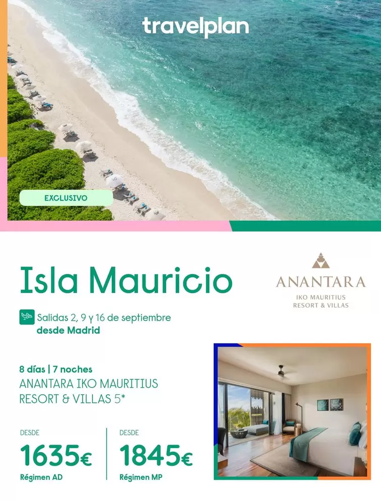 Oferta de Travelplan - Isla Mauricio por 1635€ en Travelplan