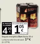 Oferta de Burn - Beguda Energètica por 1,1€ en Supermercados Charter