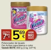 Oferta de Vanish - Potenciador De Lavado Oxi Action Ropa Blanca O Color por 5,69€ en Supermercados Charter