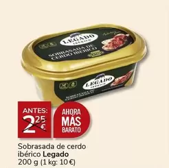 Oferta de Legado - Sobrasada De Cerdo Iberico por 2€ en Consum