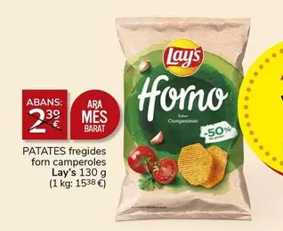 Oferta de Lay's - Patates Fregides Forn Camperoles por 2€ en Consum