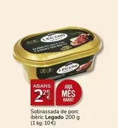 Oferta de Legado - Sobrassada De Porc Ibèric por 2€ en Consum