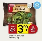 Oferta de Findus - Espinacs En Fulles por 3,99€ en Consum