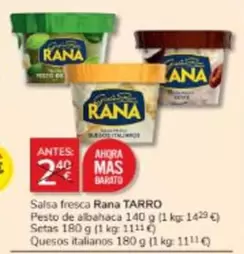 Oferta de Rana - Salsa Fresca por 2€ en Consum