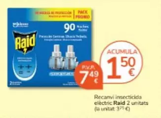 Oferta de Raid - Insecticida Electric por 7,49€ en Consum