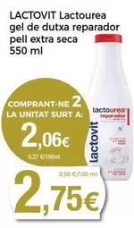 Oferta de Lactovit - Lactovrea Gel De Dutxa Reparador Pell Extra Seca por 2,75€ en Keisy