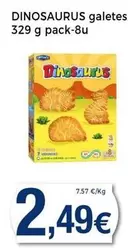 Oferta de Dinosaurus Galetes por 2,49€ en Keisy