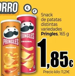 Oferta de Pringles - Snack De Patatas Distintas Variedades por 1,85€ en UNIDE Alimentación