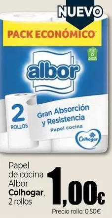 Oferta de Colhogar - Papel De Cocina Albor por 1€ en UNIDE Alimentación