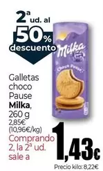 Oferta de Milka - Galletas Choco Pause por 2,85€ en UNIDE Alimentación