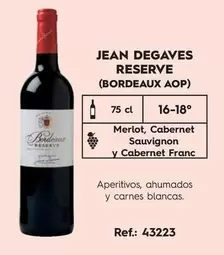 Oferta de Bordeaux - Jean Degaves Reserve en Makro