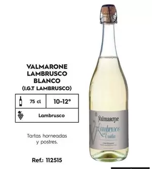 Oferta de Lambrusco - Valmarone  Blanco en Makro