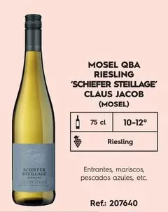 Oferta de Claus Jacob - Mosel QBA Riesling 'schiefer Steillage'(Mosel) en Makro