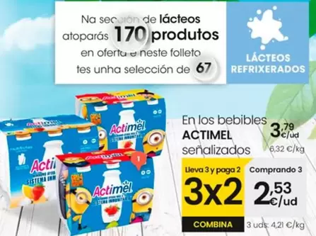 Oferta de Actimel - En Los Bebibles  por 3,79€ en Eroski