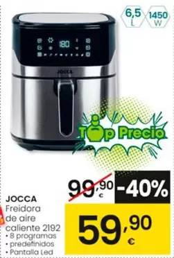 Oferta de Jocca - Freidora De Aire Caliente 2192 por 59,9€ en Eroski