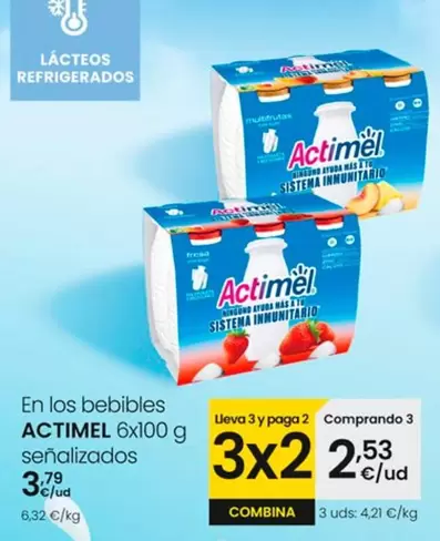 Oferta de Actimel - En Los Bebibles por 3,79€ en Eroski