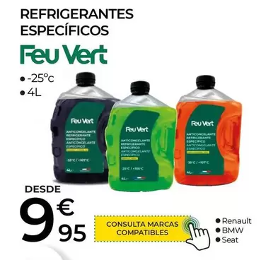 Oferta de Feuvert - Refrigerantes Especificos por 9,95€ en Feu Vert