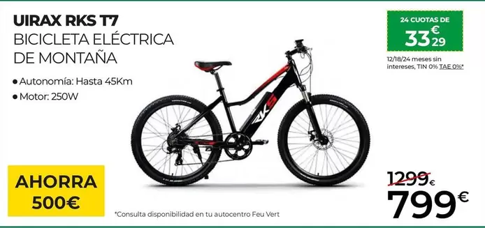 Oferta de UIRAX RKS T7 por 799€ en Feu Vert