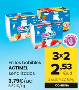 Oferta de Actimel - En Los Bebibles por 3,79€ en Autoservicios Familia