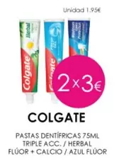 Oferta de Colgate - Pastas Dentífricas por 1,95€ en Muchas Perfumerías