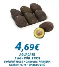 Oferta de Origen - Aguacate por 4,69€ en Dialsur Cash & Carry