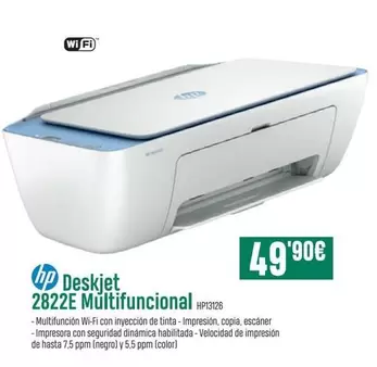 Oferta de HP - Deskjet 2822e Multifuncional por 49,9€ en PCBox