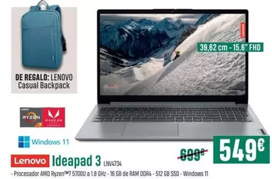 Oferta de Lenovo - De Regalac: por 549€ en PCBox