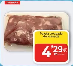 Oferta de Paleta Troceada Dehuesada por 4,29€ en CashDiplo