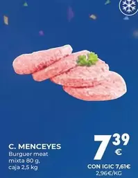 Oferta de Mixta - C. Menceyes - Burger Meat por 7,39€ en CashDiplo