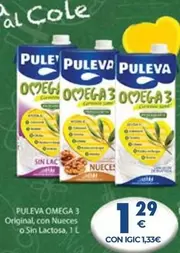 Oferta de Puleva - Omega 3 Original, Con Nueces O Sin Lactosa por 1,29€ en CashDiplo