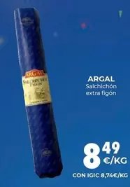 Oferta de Argal - Salchichón Extra Figon por 8,49€ en CashDiplo