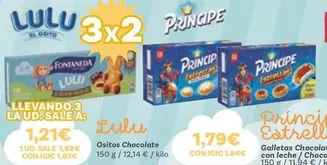 Oferta de Príncipe - Lu - Galletas Chocolate Con Leche por 1,21€ en CashDiplo