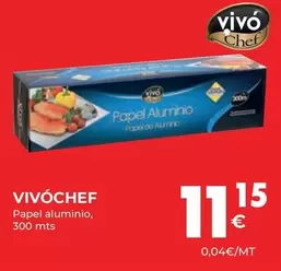 Oferta de Vivo cheff - Papel Aluminio por 11,15€ en CashDiplo