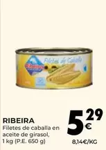 Oferta de Catala - ribeira - Filetes De Caballa En Aceite De Girasol por 5,29€ en CashDiplo