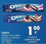 Oferta de Oreo - Galleta Remix Sabor Tiramisu O Vainilla Y Frambuesa por 1€ en CashDiplo