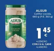 Oferta de Alsur - Coliflor Cocida por 1,45€ en CashDiplo