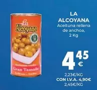 Oferta de La Alcoyana - Aceituna Rellena De Anchoa por 4,45€ en CashDiplo