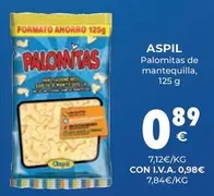 Oferta de Aspil - Aspil - Palomitas De Mantequilla por 0,89€ en CashDiplo