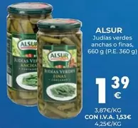 Oferta de Alsur - Judias Verdes Anchas O Finas por 1,53€ en CashDiplo