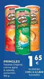 Oferta de Pringles - Patatas Original, Crema Agoria & Cebolla, Pimenton, por 1,65€ en CashDiplo